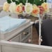 Hand made floral musical baby mobile