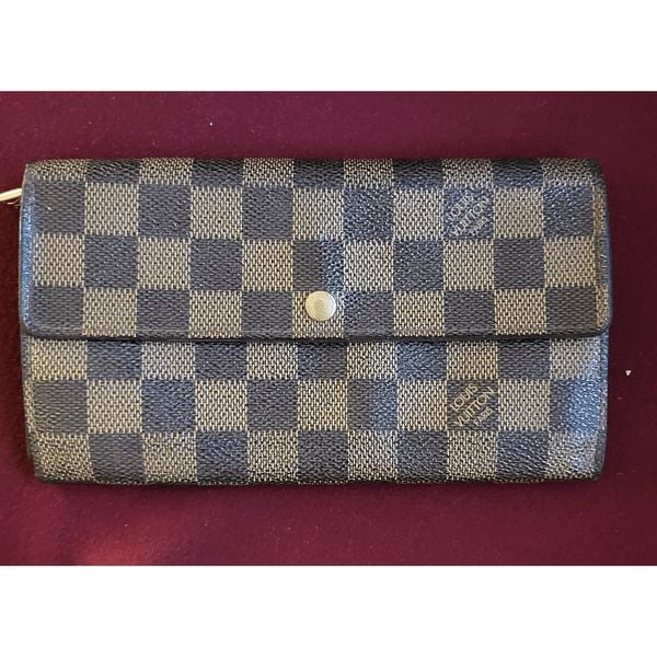 Louis Vuitton Sarah wallet Damier Ebene pattern #12