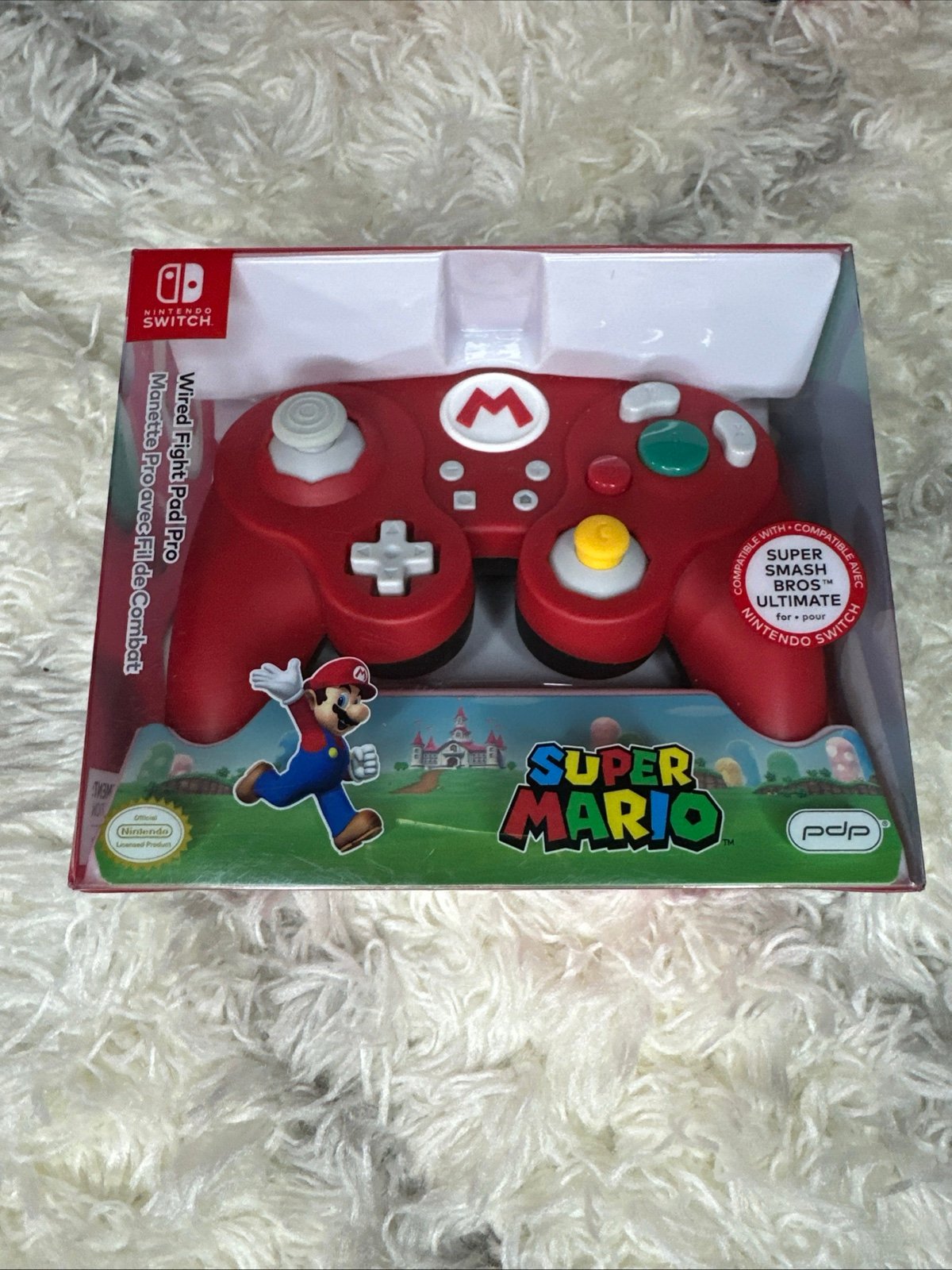 Super Mario PDP Wired Fight Pad Pro Controller GameCube Style - Nintendo Switch