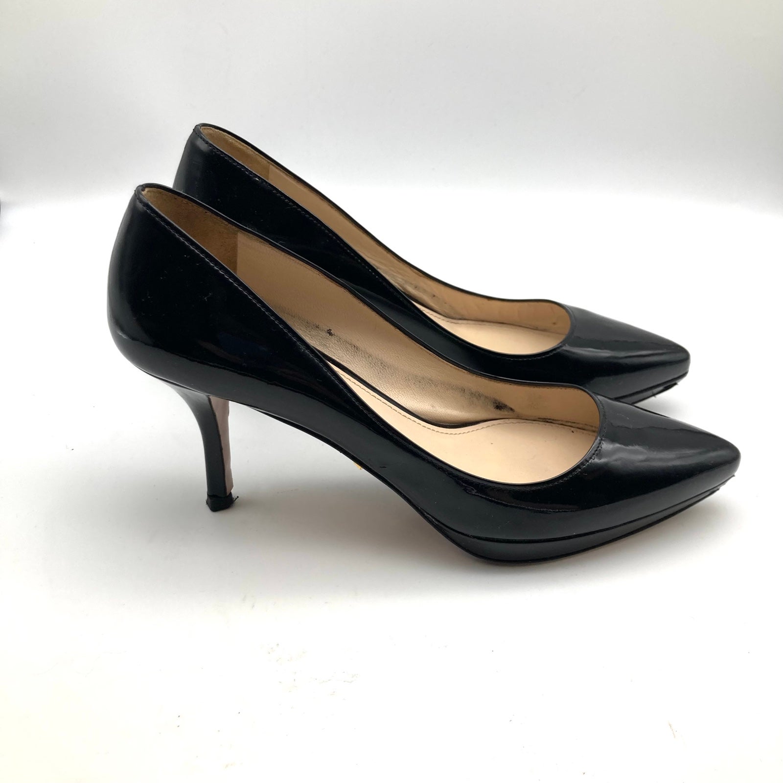 Prada patent leather pumps