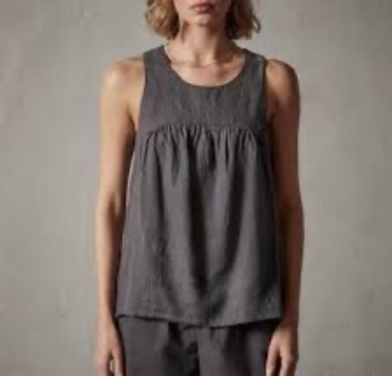 James Perse 100% Linen Sleeveless Top NWT Size 0