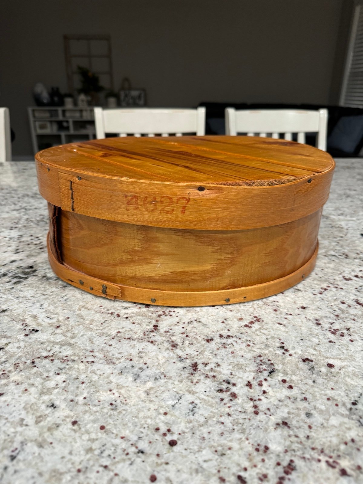 Vintage cheese box #4627 stamped