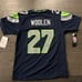 Tariq Woolen unused authentic with tags Jersey. Size youth medium #27 Seahawks.