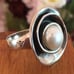 Silpada Sterling Pearl Lily Pearl Ring