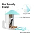 Birdfy Smart Bird Feeder with Camera for Bird Feeding and Watching - 1.5 lb Blue