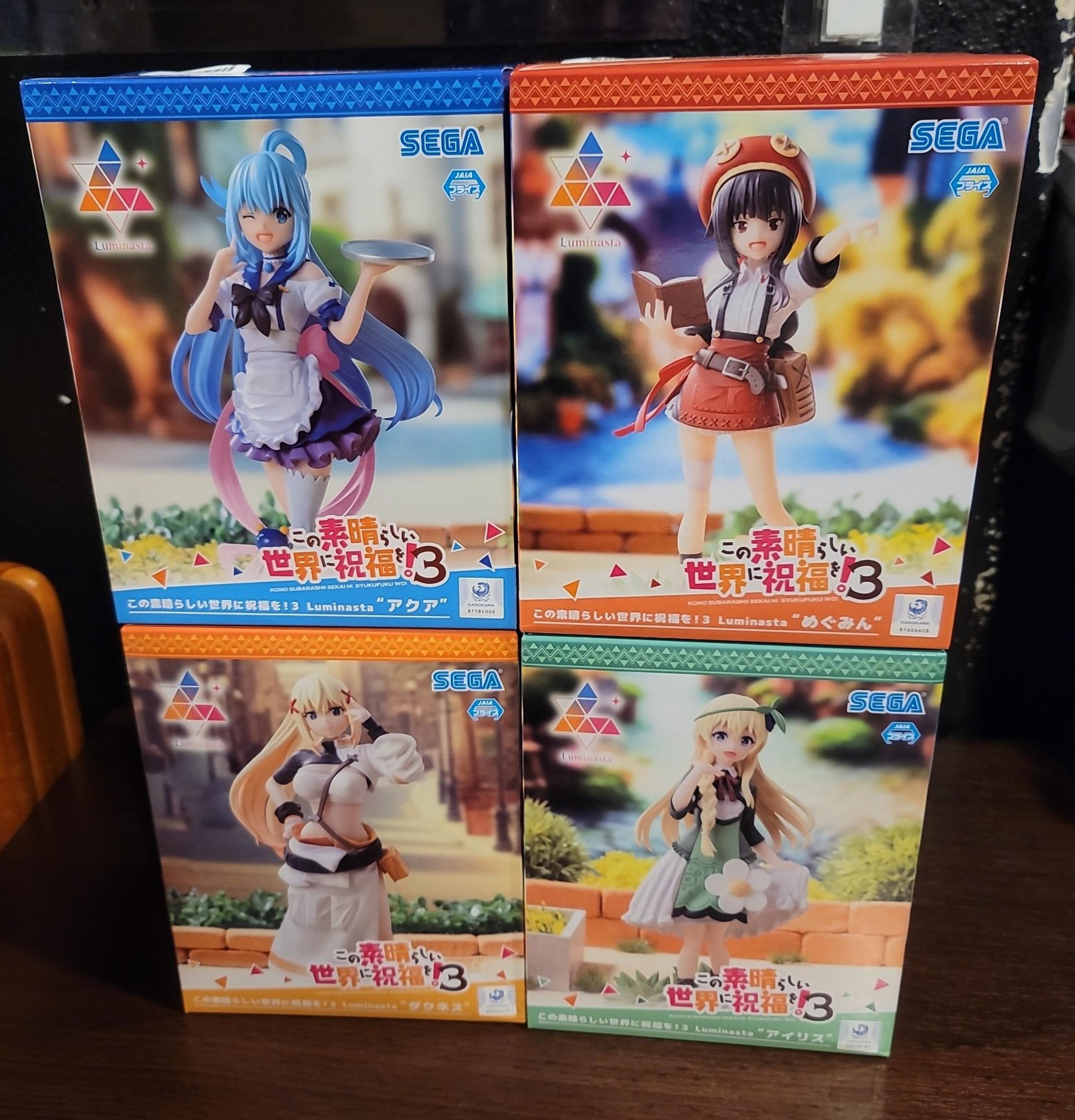 Konosuba: Season 3 Luminasta Sega Prize Figures - Set of 4