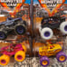 4 NEW MONSTER JAM DIGGER CALAVERA EL TORO LOCO BLUE THUNDER 1:64 TRUCKS LOT
