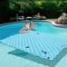 114'' x 72'' Giant Inflatable Floating Mat for Lake Pool Boating Beach