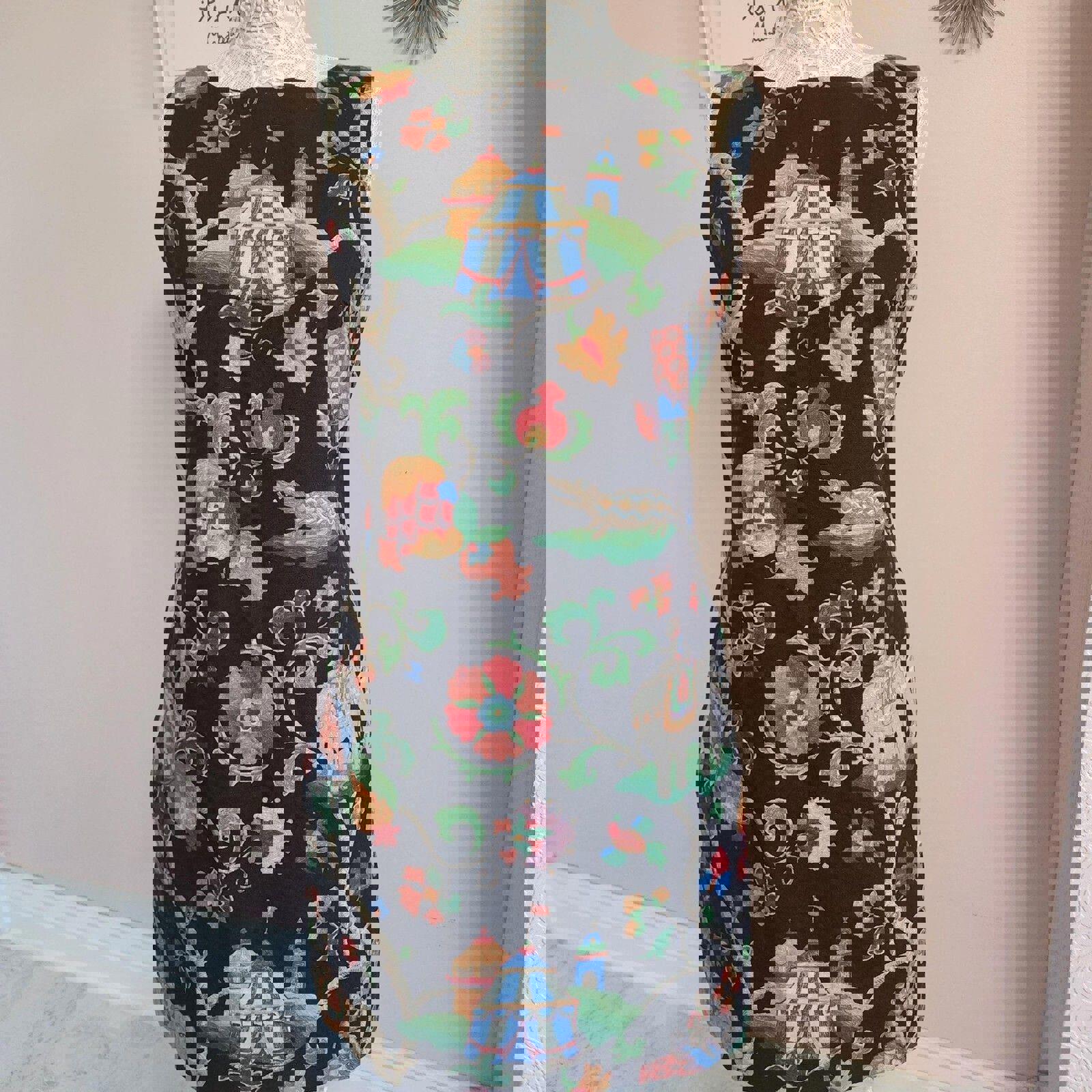 LKNW B The Collection Carnival elephants sleeveless dress cute unique 6 GG4