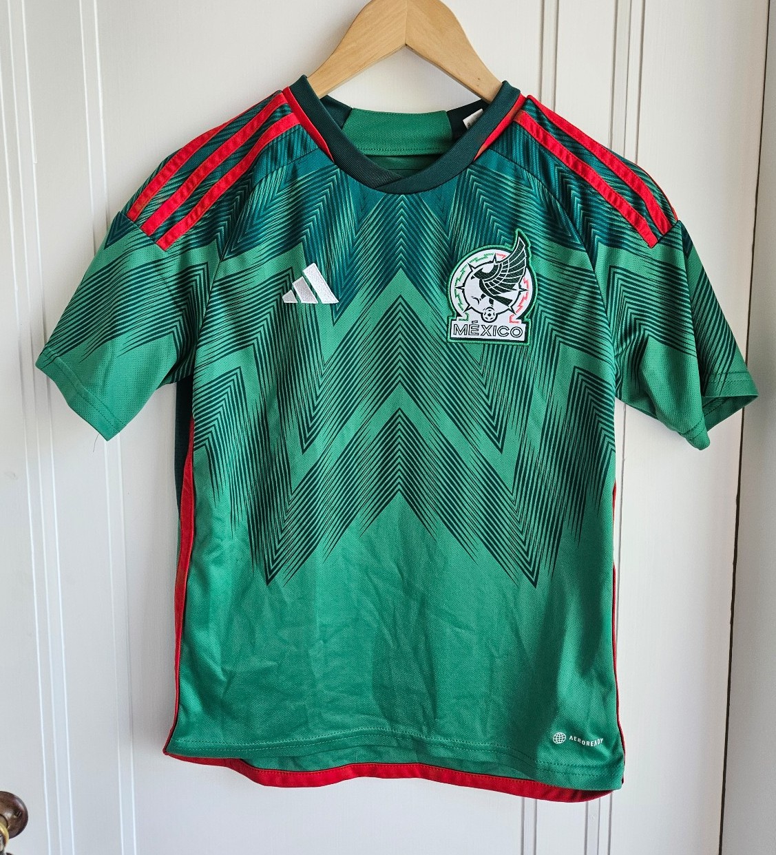 Adidas Big Boys 22 Mexico Home Jersey