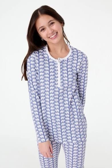 roller rabbit long sleeve/pants elephants