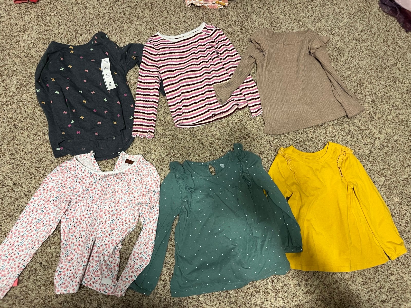 4T long sleeve shirts and dresses