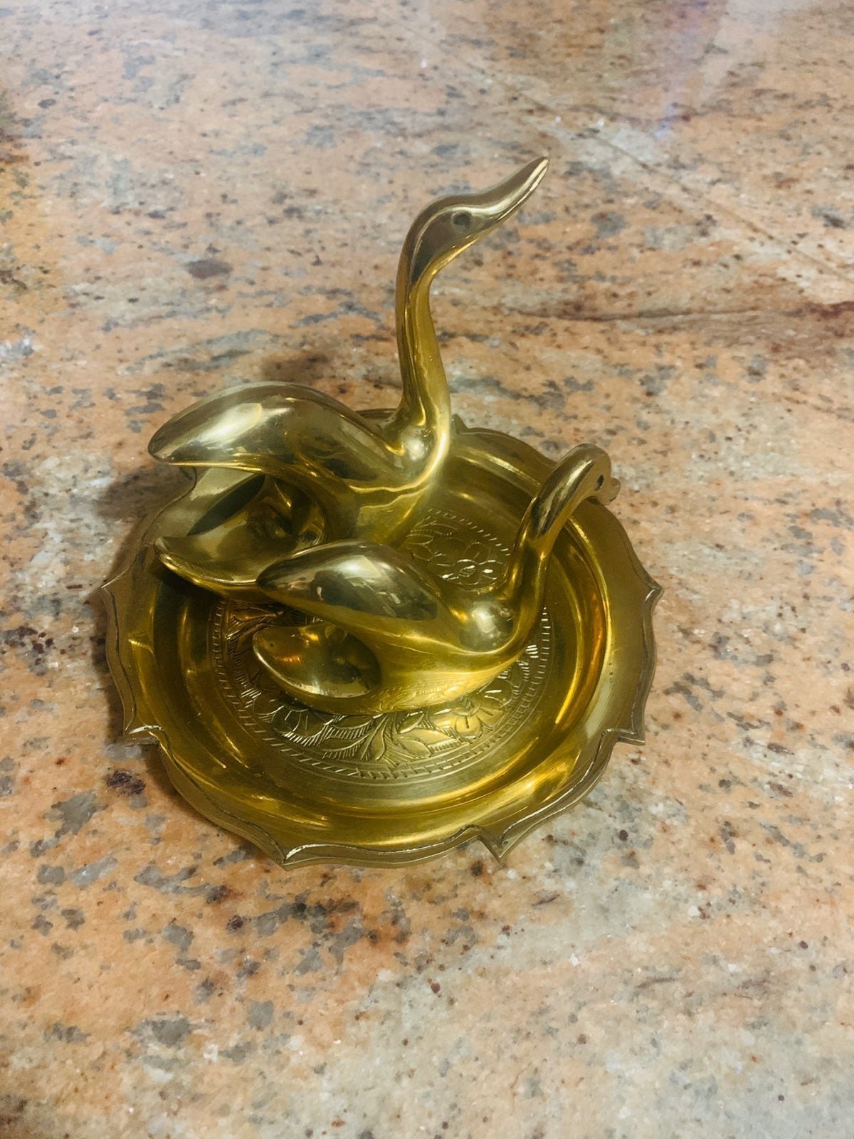 Swans on a plate