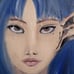 Oil painting of girl