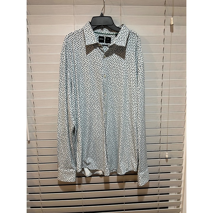 Hugo Boss Performance Long Sleeve Button Up Shirt - Size XXL