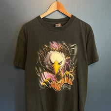 Vintage 90’s 3D Emblem Born To Be Wild Eagle T Shirt Tee Size Large
