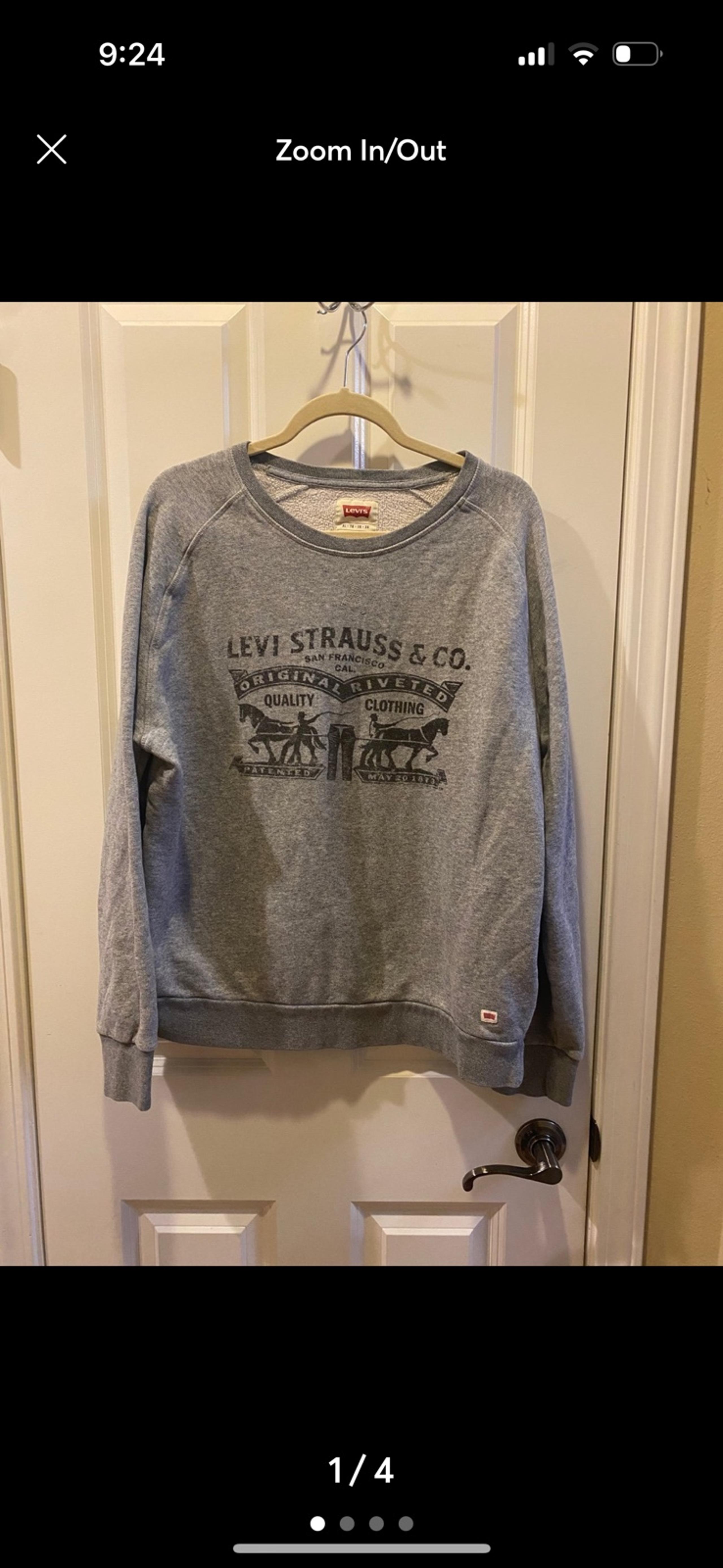Levi's Strauss & Co crewneck sweater mens size xl