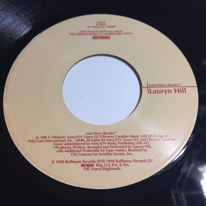 Lauryn Hill 45 Doo Wop That Thing Lost Ones Remix Record Vtg 1998