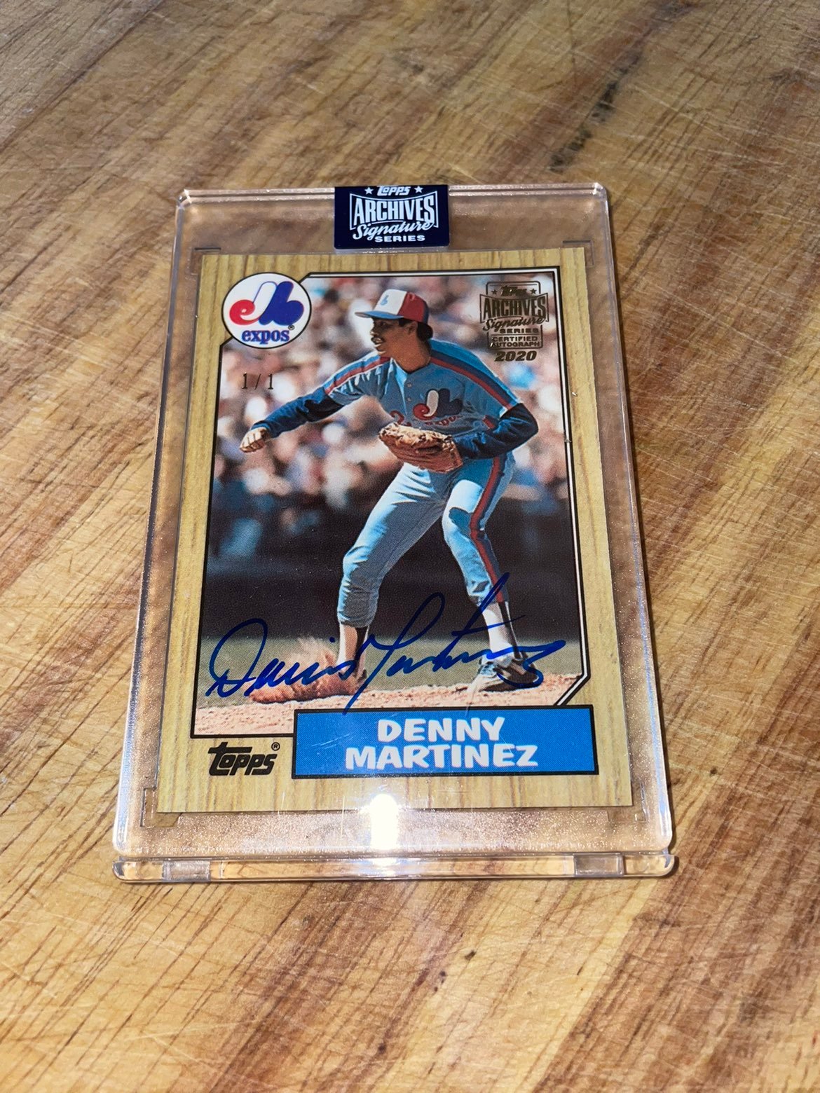 Topps Archives Denny Martinez Auto 1/1