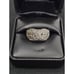 Vtg Sterling Silver Marcasite Ring Sz 9 Art Deco Style Statement Ring Twisted X