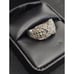 Vtg Sterling Silver Marcasite Ring Sz 9 Art Deco Style Statement Ring Twisted X