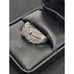 Vtg Sterling Silver Marcasite Ring Sz 9 Art Deco Style Statement Ring Twisted X