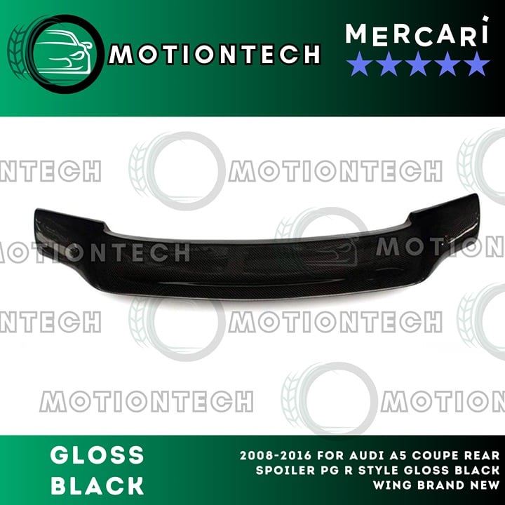 2008-2016 For AUDI A5 Coupe Rear Spoiler PG R Style Gloss Black Wing Brand New