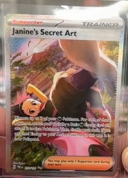 Pokemon prismatic evolutions Janice's secret art special illustration rare sir