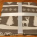 Stof France Laura Lancelle Dish Towels Set of 3 Provence Gray & White Cotton NEW