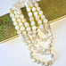44 MOTHER OF PEARL BEAD NECKLACE - ENDLESS STRAND & KNOTTED
