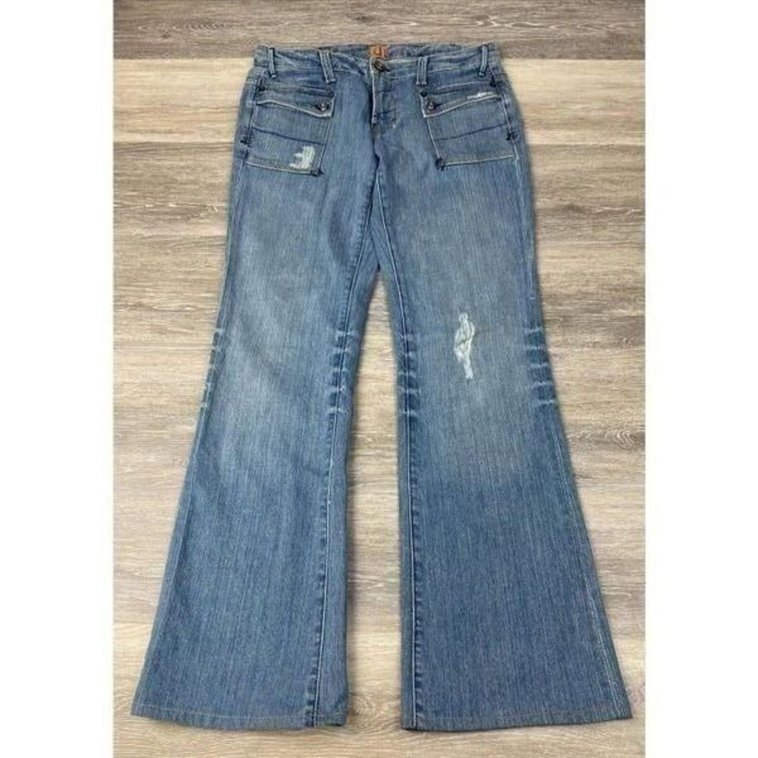 Yanuk Bootcut Blue Jeans Size 27 Cut A01111 Style UJK 22200 Made in U.S.A. 30x30