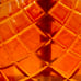 Amber glass and brass pineapple duel Candle holders