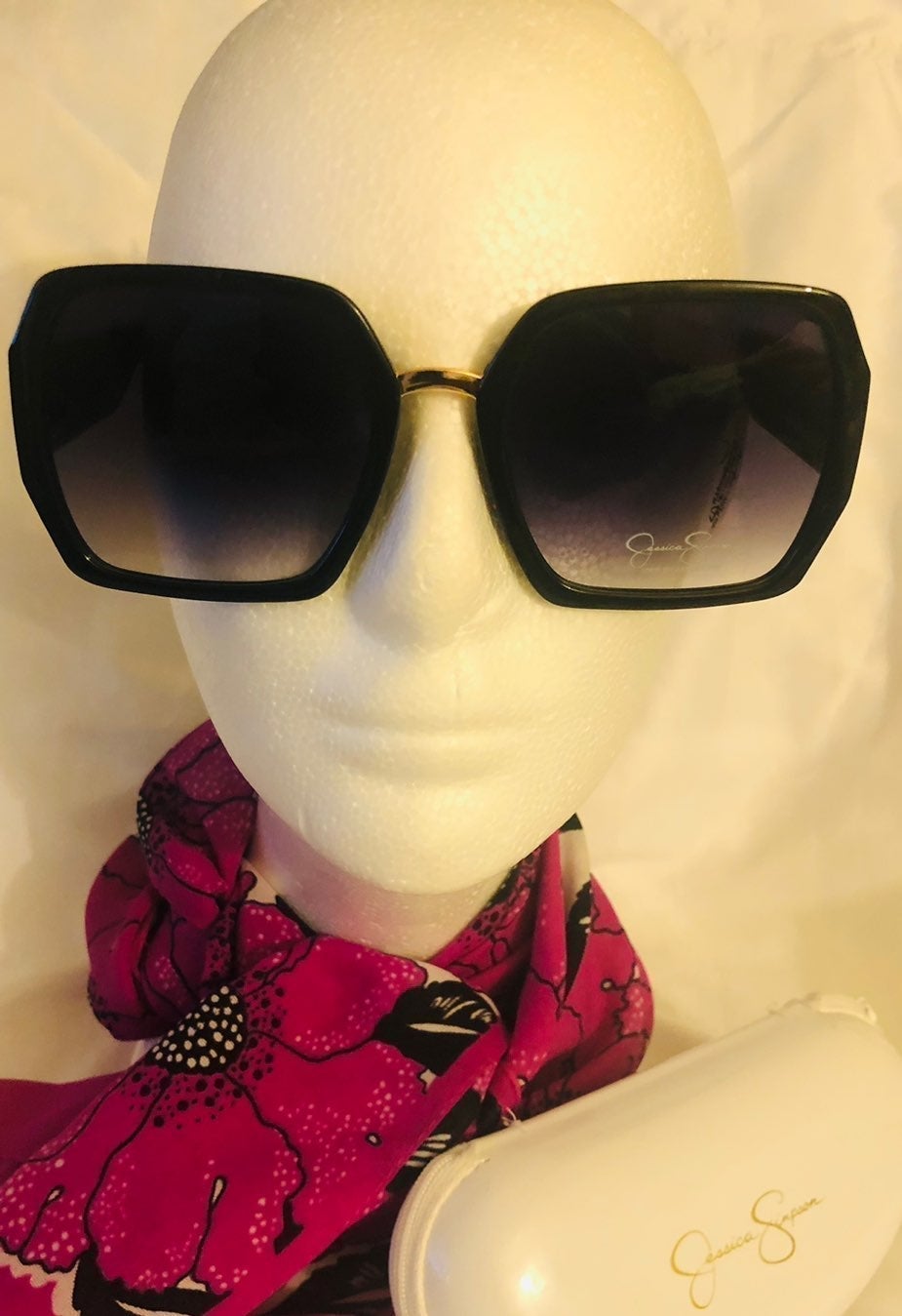 JESSICA SIMPSON SUNGLASSES OVERSIZED BLACK