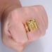 Cross Jesus Ring Charm Mens Ring size 9