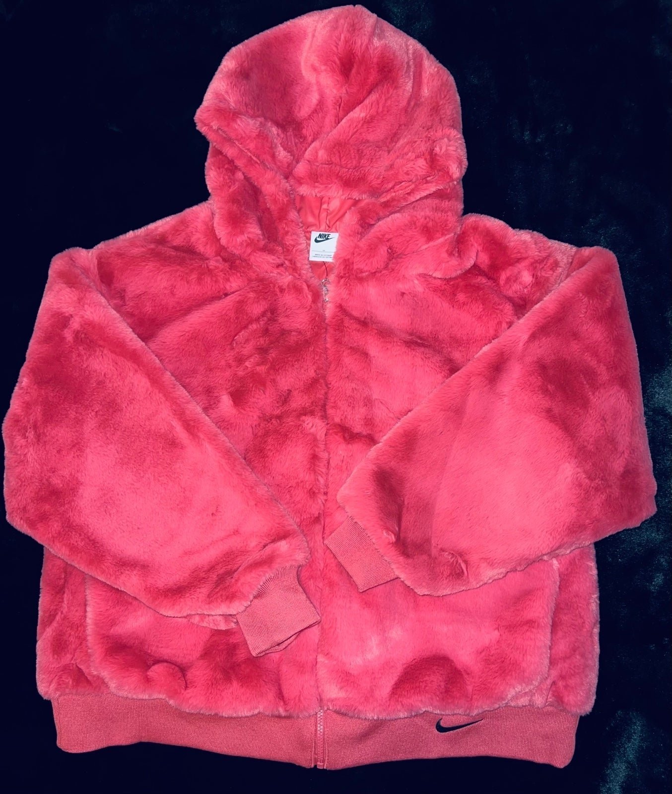 Nike Faux Fur Hooded Jacket