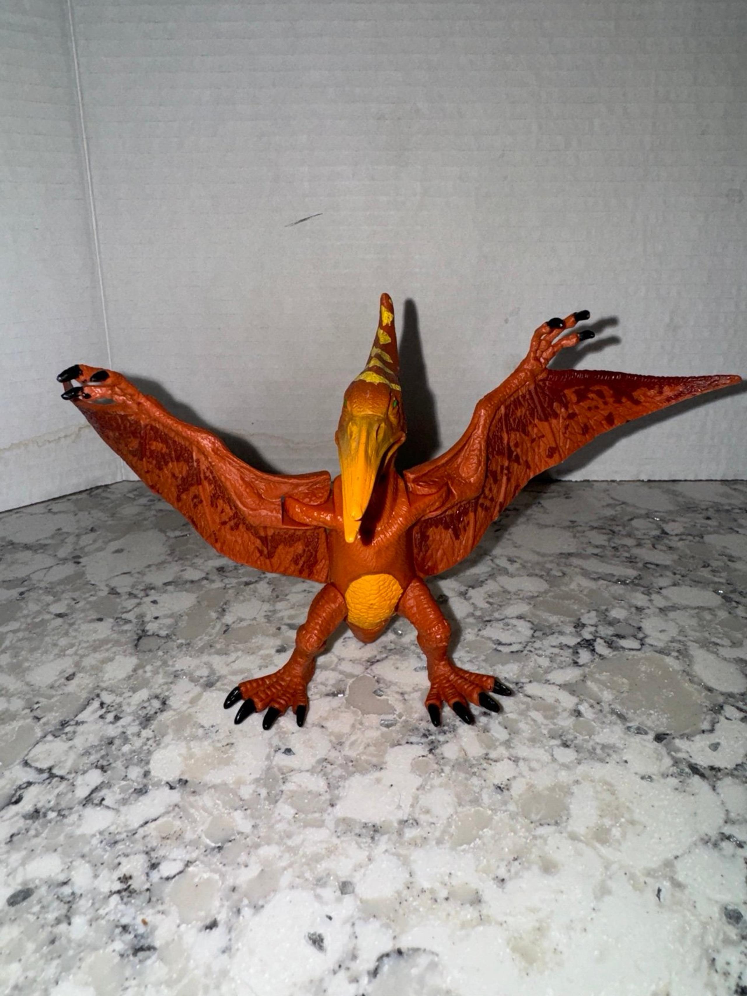 Kid Galaxy Poseable Dinosaur PTERANODON Toy action Figure Winged 4”x 9”