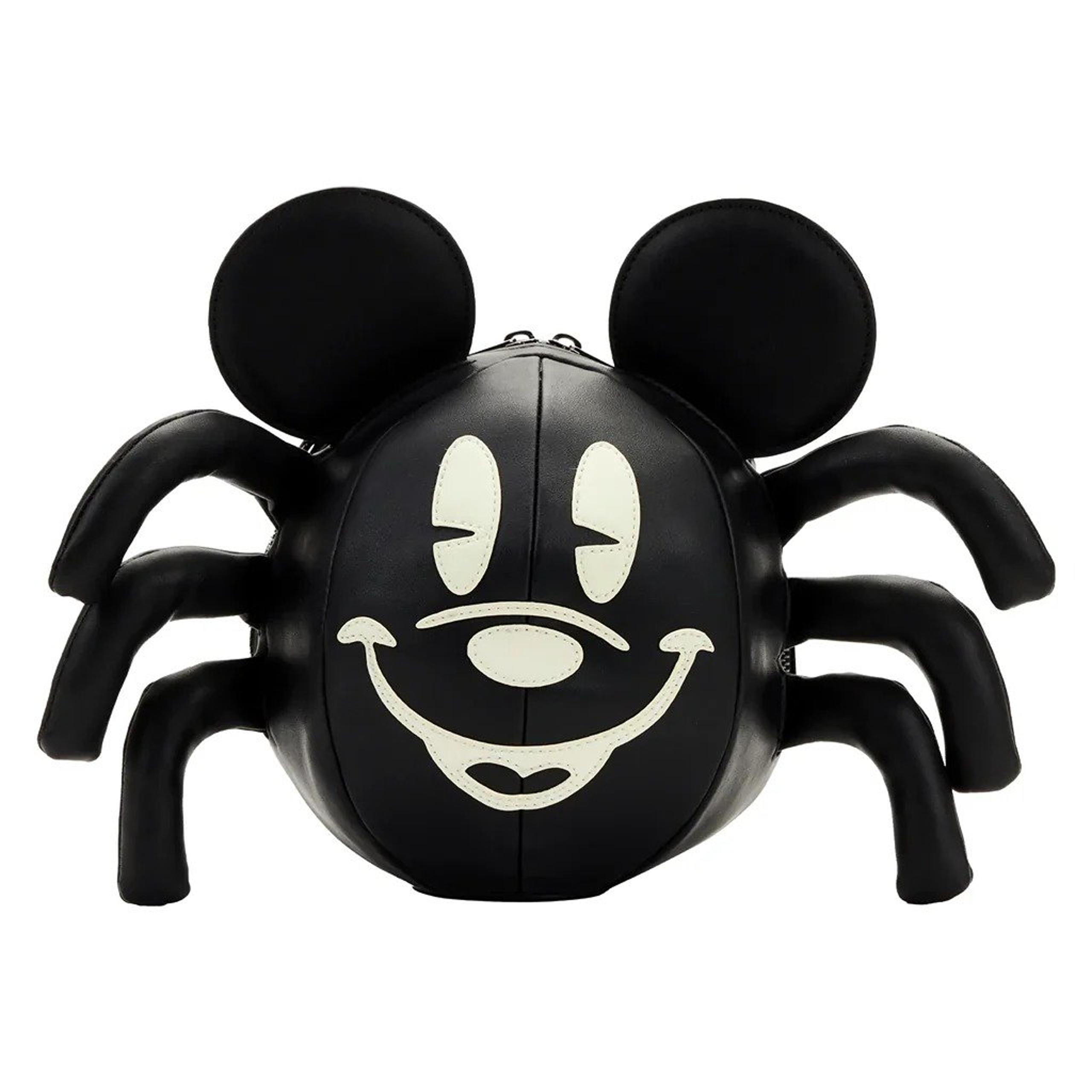 NWT Loungefly Stitch Shoppe X Disney Mickey Glow Spider Crossbody Bag