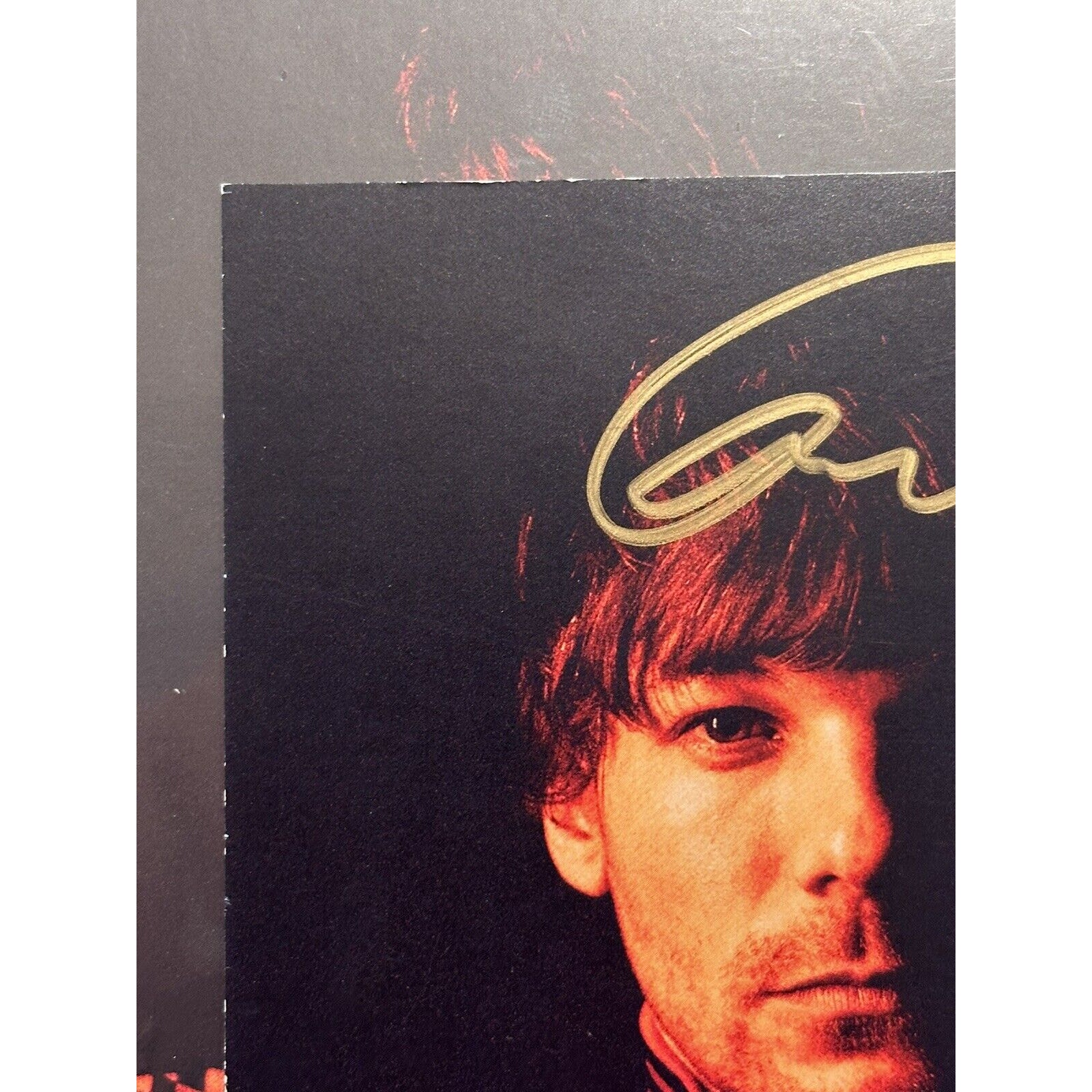 SIGNED LOUIS TOMLINSON FAITH IN THE FUTURE AUTOGRAPHED NEW CD One Direction #13 - detail