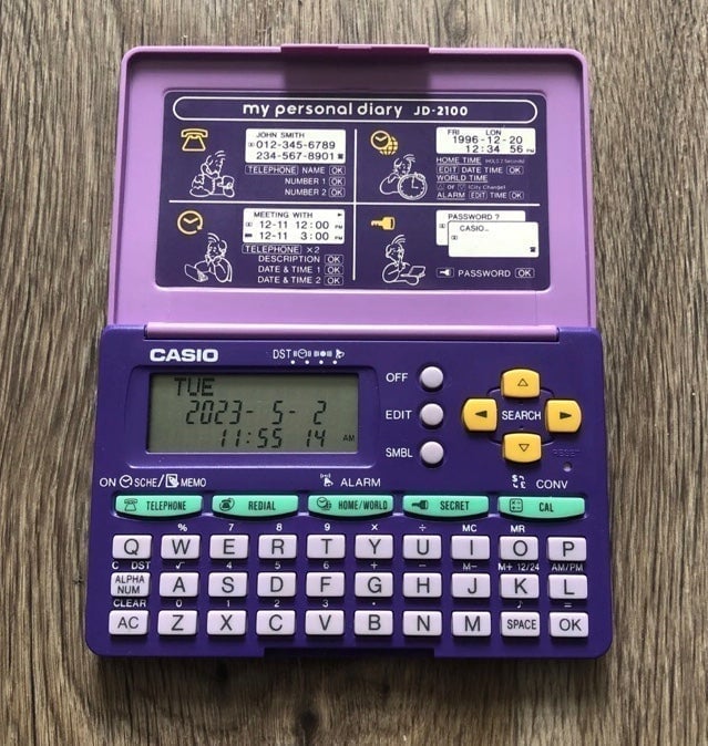 Rare Vintage Casio my Personal Diary JD-2100