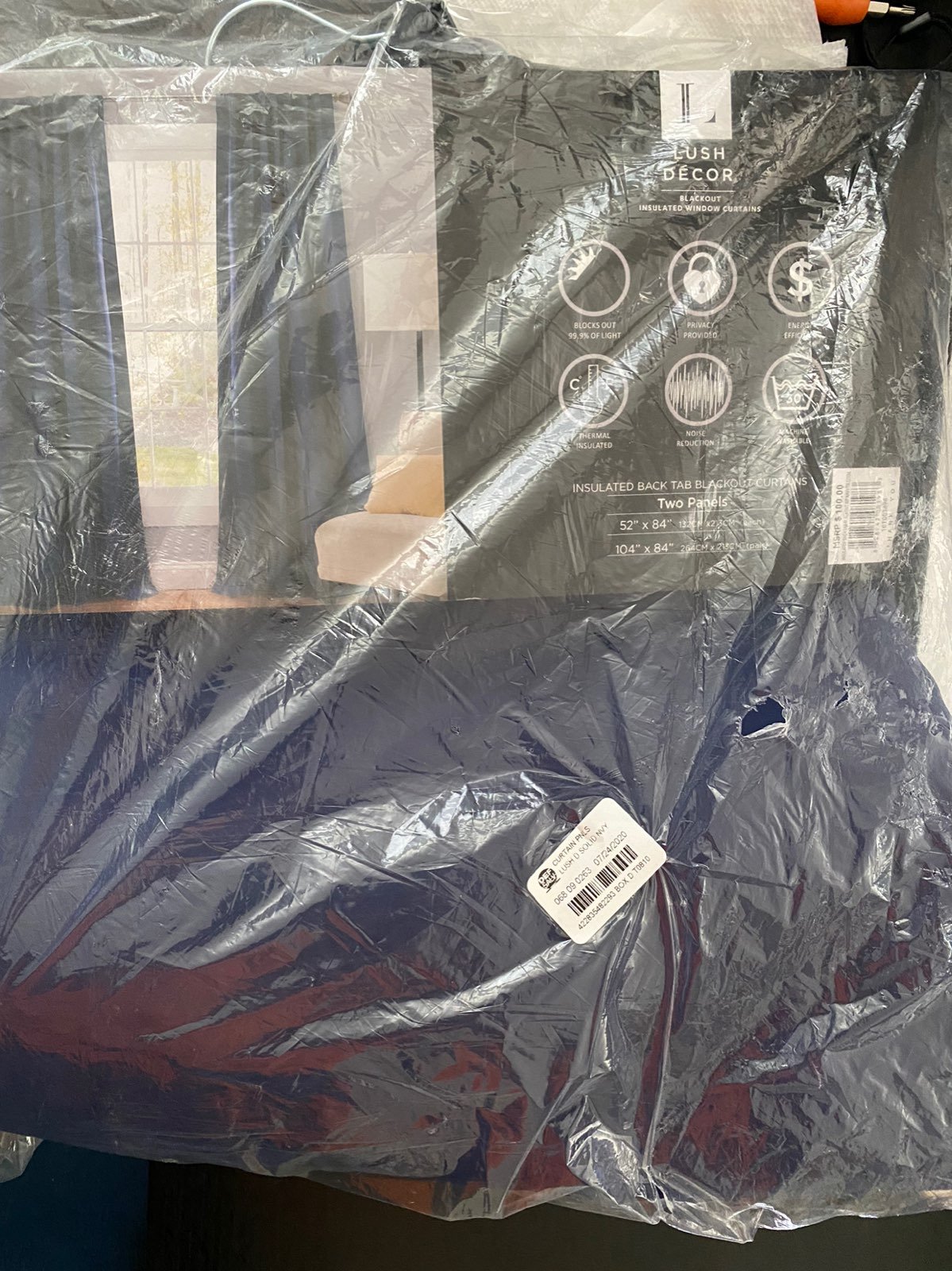 Blackout curtains two panel