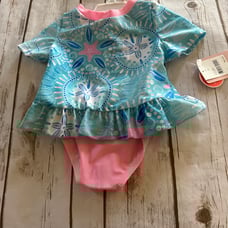 Floatimini seashell swim set nwt 2t