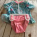 Floatimini seashell swim set nwt 2t