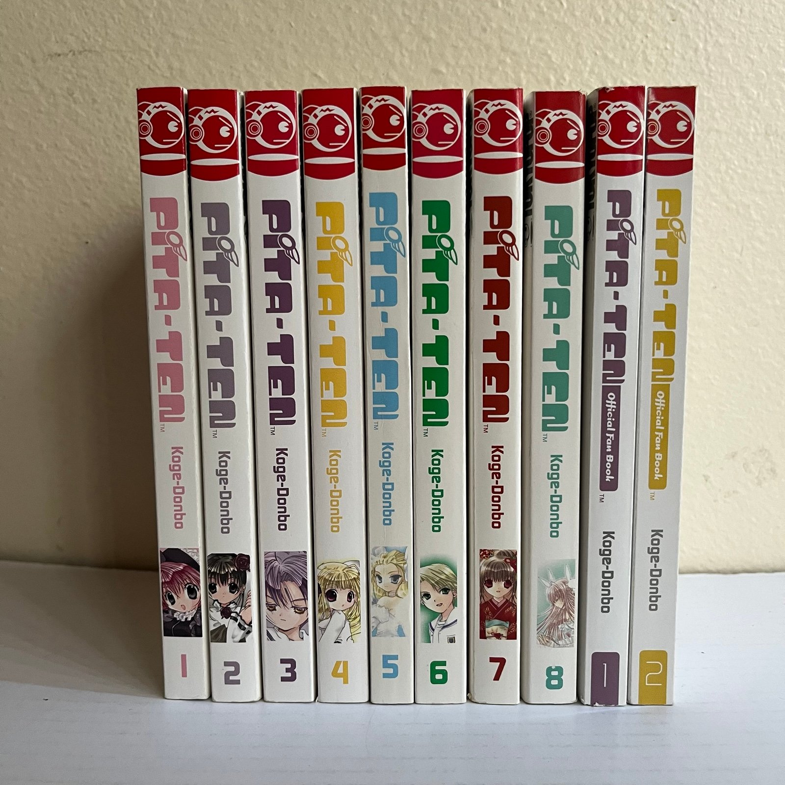 Pita-Ten by Koge-Donbo, COMPLETE Manga Vols 1-8 & Fan Books 1 & 2 RARE & OOP VG