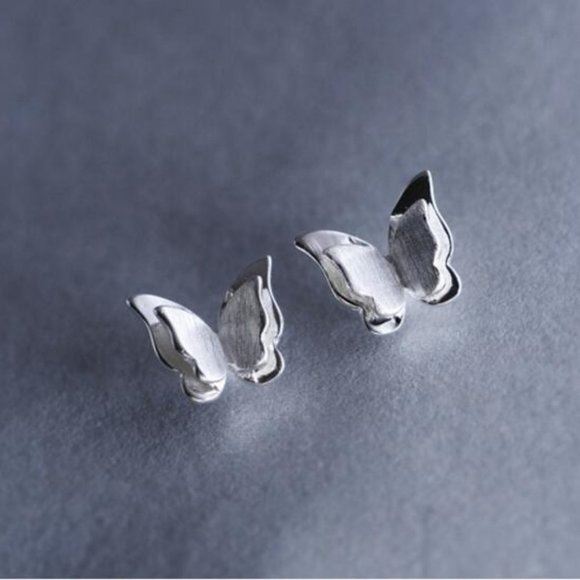 NEW 925 Sterling Silver Butterfly Stud