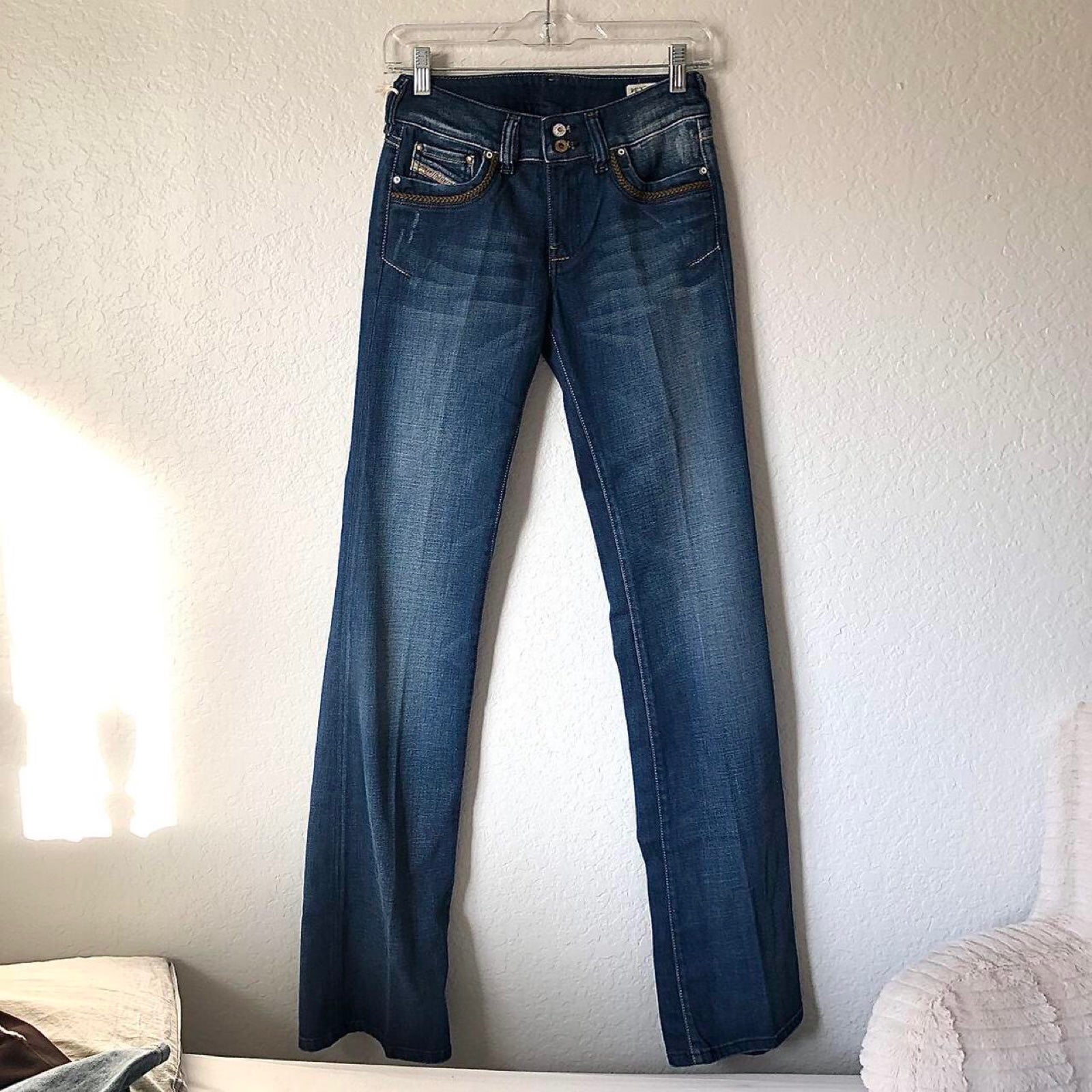 Vintage Y2K Deadstock Diesel Low Rise Flare Jeans