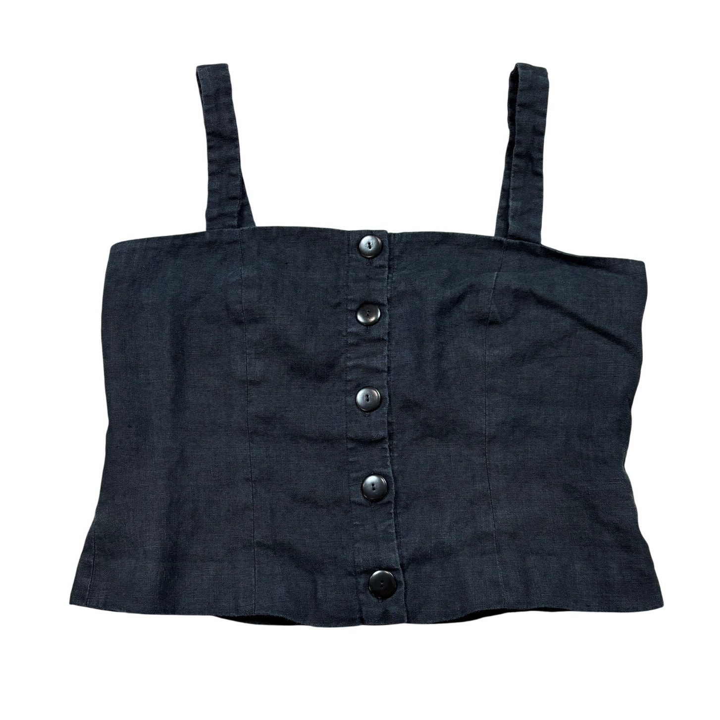 Mara Hoffman Hemp Square Neck Button Tank Top Women's 12