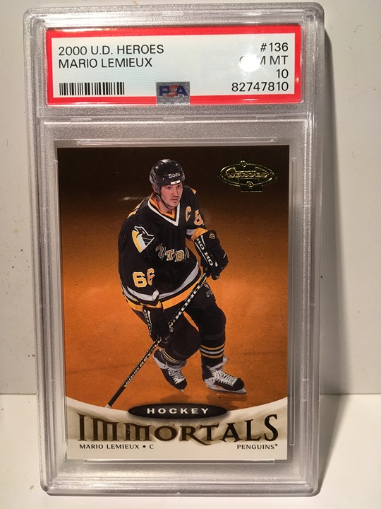 2000 Upper Deck Heroes MARIO LEMIEUX Psa 10! Penguins Legend