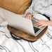 SONGMICS Lap Desk | Rustic Brown Bed Tray | Laptop Table with Cushion & Handle