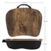 SONGMICS Lap Desk | Rustic Brown Bed Tray | Laptop Table with Cushion & Handle