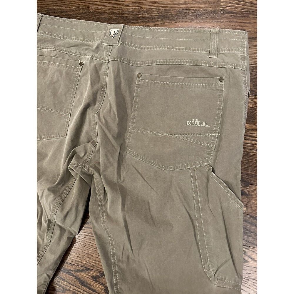 Kuhl Revolvr Mens Outdoor Hike Pants size 40x32 Mountain Khaki Tan Canvas Beige